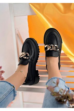 کفش کژوال مشکی زنانه پاشنه متوسط (5-9 سانتی متر) ASAL ayakkabıcılık - کد 823971627