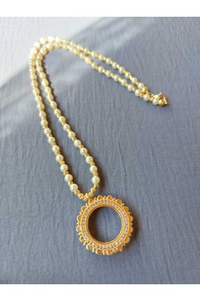 گردنبند جواهر طلائی زنانه روکش طلا کد 824029635