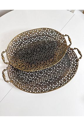 سینی قهوه ای فلزی THE LİNSE - کد 824322667