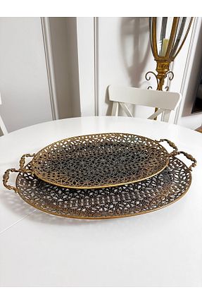 سینی قهوه ای فلزی THE LİNSE - کد 824322667