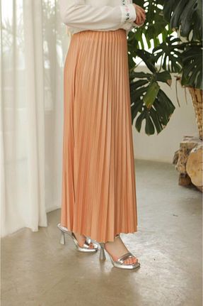 دامن حجاب قهوه ای زنانه رگولار moda periy - کد 824198777