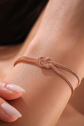 دستبند نقره صورتی زنانه 925 عیار Miavi Silver - کد 824200483