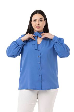 پیراهن سایز بزرگ سرمه ای زنانه سایز بزرگ DISENTIS MODEST - کد 824199479