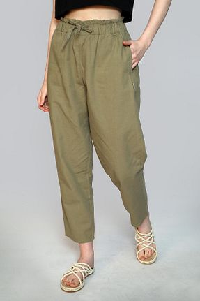 شلوار خاکی زنانه پارچه Lee Cooper - کد 824132431