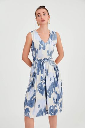 لباس آبی زنانه بافتنی کد 824336987