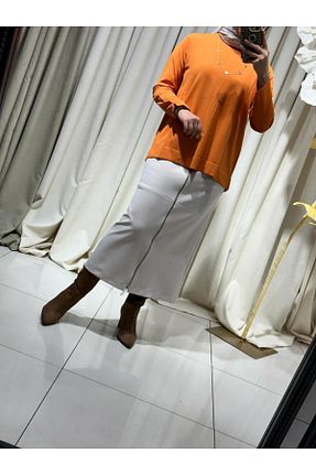 دامن بژ زنانه پارچه Umaya Boutique - کد 791797646