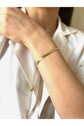 دستبند استیل (فولاد) طلائی زنانه استیل (فولاد) ASTRAL JEWEL - کد 824367563