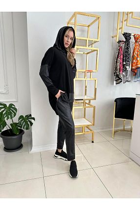 شلوار مشکی زنانه پارچه Umaya Boutique - کد 791662752