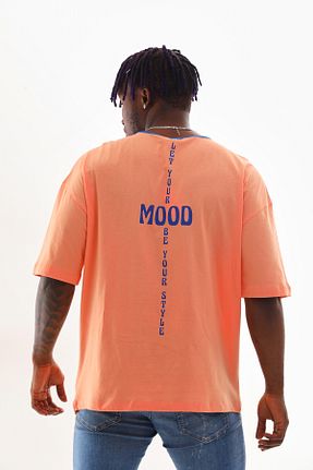 تیشرت نارنجی مردانه کراپ Mood Lab - کد 824355793