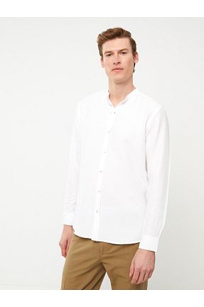 پیراهن سفید مردانه اسلیم فیت LC Waikiki - کد 824403970