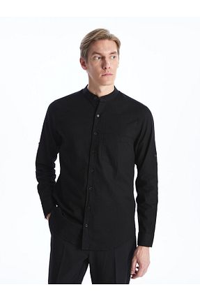پیراهن مشکی مردانه رگولار LC Waikiki - کد 824399961