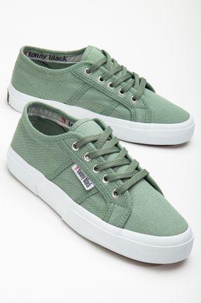 کفش کژوال سبز زنانه پارچه نساجی پاشنه کوتاه ( 4 - 1 cm ) پاشنه ساده کد 824427299