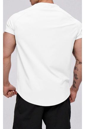 تی شرت سفید مردانه پلی استر رگولار قابلیت خشک شدن سریع کد 824435761