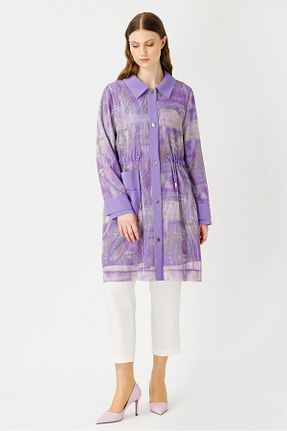 ست بالاتنه و پائین تنه سایز بزرگ بنفش زنانه بافتنی MÜSEMMA - کد 824435268