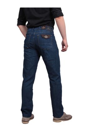 شلوار جین آبی مردانه پاچه لوله ای جین ساده کد 824479661