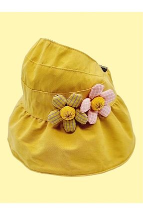 کلاه زرد بچه گانه پنبه ای by.accessoriess - کد 824514315