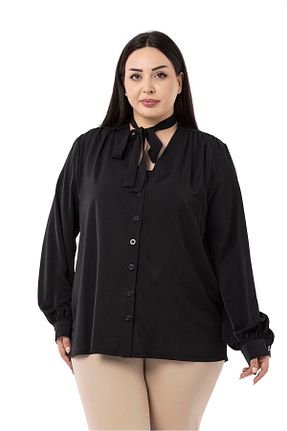 پیراهن سایز بزرگ مشکی زنانه سایز بزرگ DISENTIS MODEST - کد 824202163