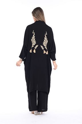 ست بالاتنه و پائین تنه مشکی زنانه بافتنی Eceyaman moda - کد 824555782