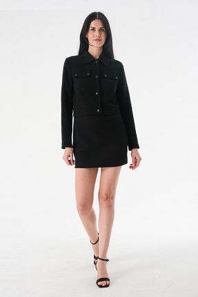 ست بالاتنه و پائین تنه مشکی زنانه بافتنی almesta - کد 824572092