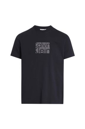تی شرت مشکی مردانه رگولار یقه گرد کد 822669414