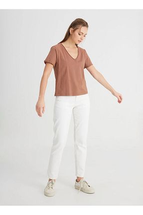 تیشرت قهوه ای زنانه رگولار Wrangler - کد 819647385