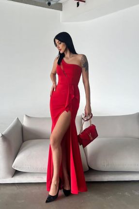 لباس قرمز زنانه بافتنی رگولار کد 823719741