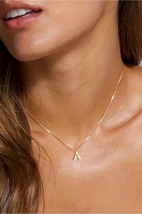 گردنبند نقره طلائی زنانه 925 عیار Azuris Silver - کد 824211786