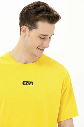 تیشرت زرد مردانه اورسایز U.S. Polo Assn. - کد 824251581
