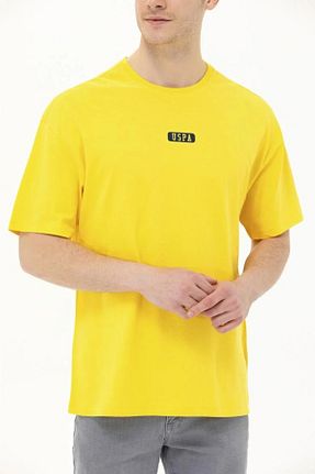 تیشرت زرد مردانه اورسایز U.S. Polo Assn. - کد 824251581