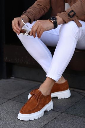 کفش کژوال قهوه ای مردانه پاشنه کوتاه ( 4 - 1 cm ) پاشنه ساده کد 819033857