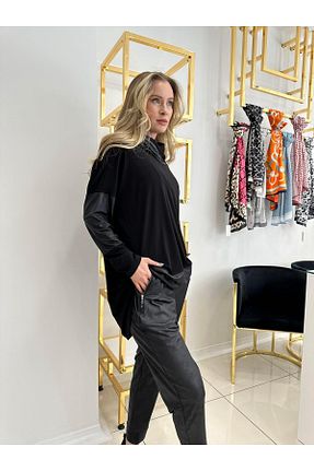 شلوار مشکی زنانه پارچه Umaya Boutique - کد 791662752