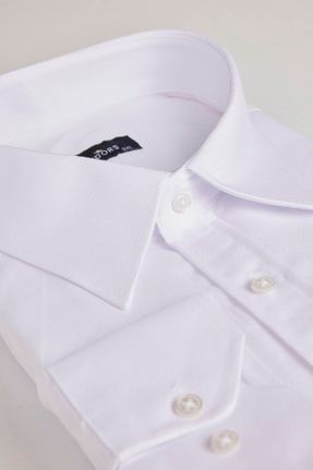 پیراهن سفید مردانه پنبه - پلی استر سایز بزرگ کد 792743009