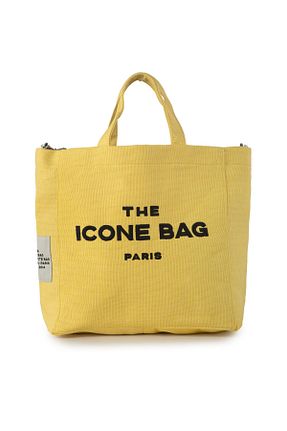 کیف دوشی زرد زنانه پارچه ای ICONE BAG - کد 759544070