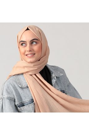 شال قهوه ای زنانه پلی استر ipekistanbul - کد 824085060