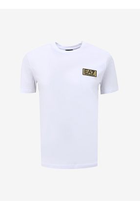 تیشرت سفید مردانه رگولار EA7 - کد 820347047