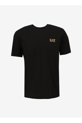 تی شرت مشکی مردانه رگولار یقه گرد کد 820347036