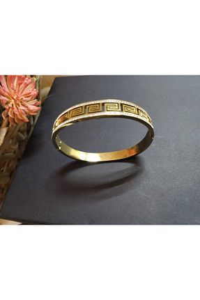 دستبند استیل (فولاد) طلائی زنانه استیل (فولاد) My World Store - کد 744918017