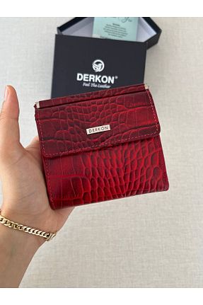 کیف پول قرمز زنانه ابعاد کوچک Derkon - کد 824211936