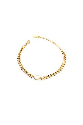 دستبند استیل (فولاد) طلائی زنانه استیل (فولاد) flames - کد 824235305