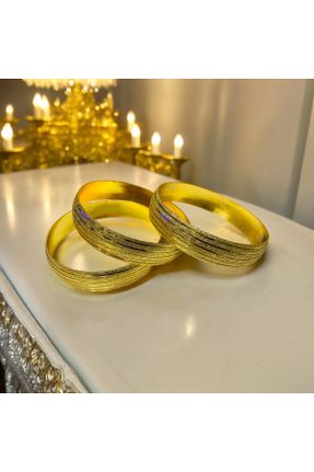 دستبند استیل طلائی زنانه فولاد ( استیل ) کد 824246735