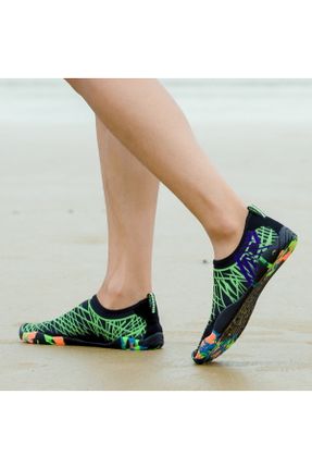 کفش ساحلی سبز زنانه پارچه نساجی کد 824261255