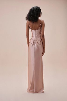 لباس مجلسی و فارغ التحصیلی بژ زنانه ساتن Oleg Cassini - کد 824262040