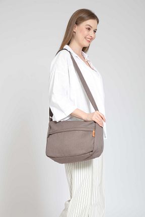 کیف پستچی بژ زنانه پارچه ای Street Bag - کد 824315367