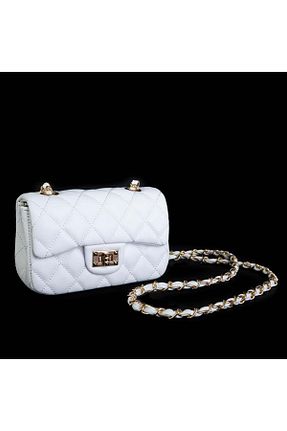 کیف پستچی سفید زنانه چرم مصنوعی Nas Bag - کد 824674748