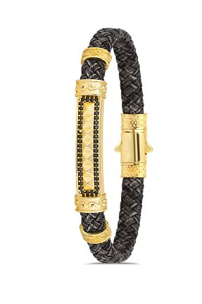 دستبند جواهر مردانه زیرکن cheetah quality - کد 824684629