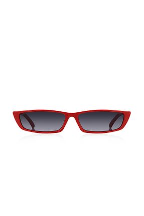 عینک آفتابی قرمز زنانه 55 UV400 سایه روشن گربه ای کد 824706997