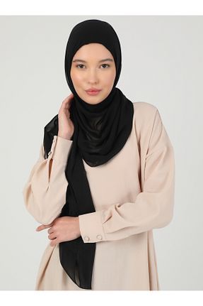 روسری مشکی شیفون Ecardin - کد 824812341