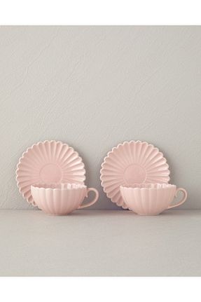فنجان چای صورتی استخوان چینی English Home - کد 824847344