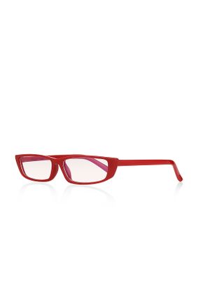 عینک آفتابی قرمز زنانه 55 UV400 سایه روشن گربه ای کد 824828657