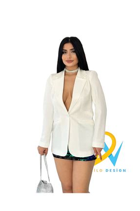 کت سفید زنانه Blazer Farina - کد 817777890